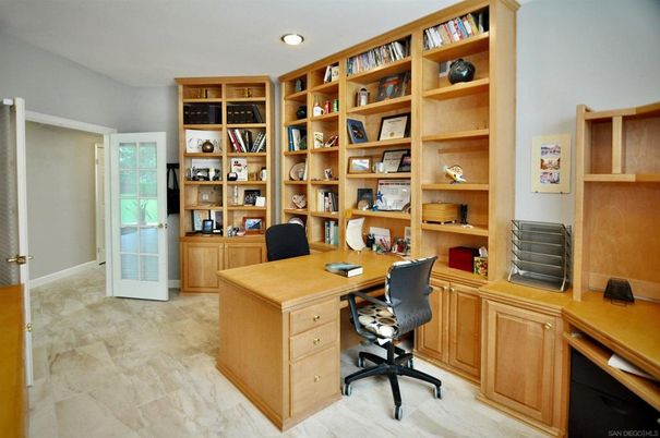 Home Office, Interior, Recessed Lighting