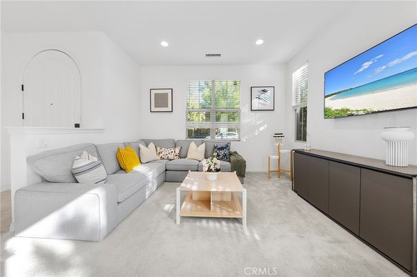 Interior, Living room, Recessed Lighting