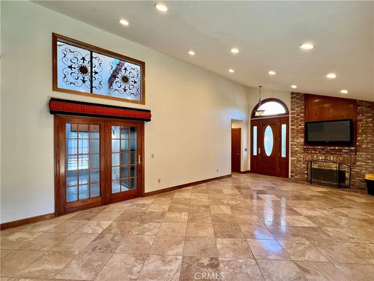 Empty room, Fireplace, Interior, Recessed Lighting
