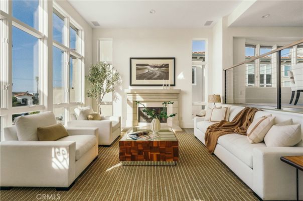 Fireplace, Interior, Living room, Recessed Lighting