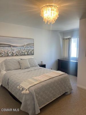 Bedroom, Chandelier, Interior