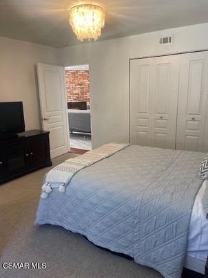 Bedroom, Chandelier, Interior