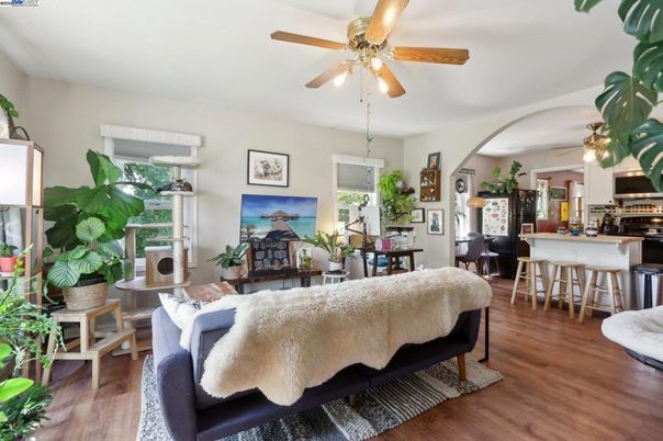 Dining room, Interior, Kitchen, Living room, Wood Texture Flooring