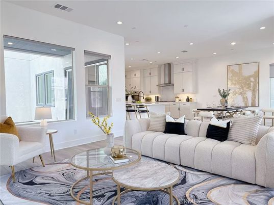 Dining room, Interior, Kitchen, Living room, Recessed Lighting