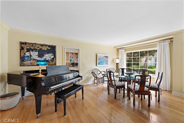 Dining room, Interior, Piano, Wood Texture Flooring