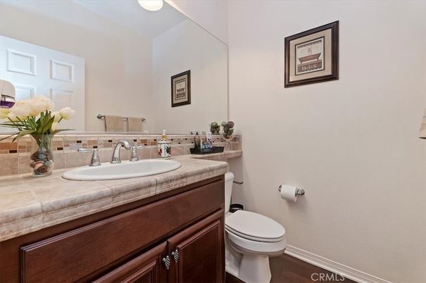 Bathroom, Interior, Tile Countertops, Wood Texture Flooring