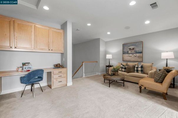 Home Office, Interior, Recessed Lighting