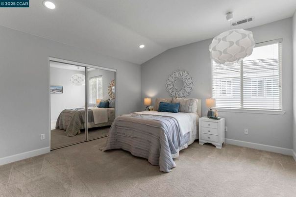 Bedroom, Interior, Pendant Lights, Recessed Lighting