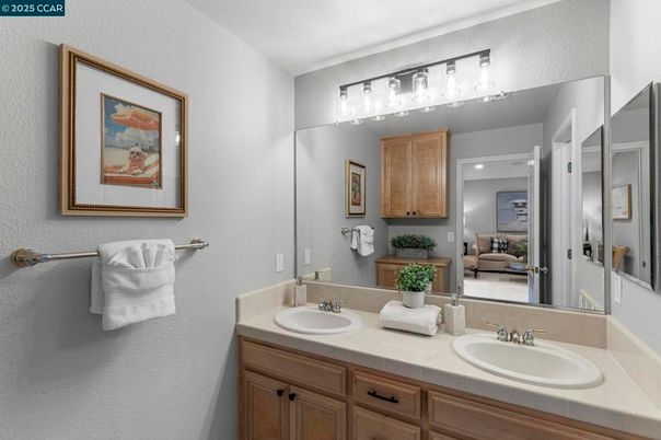 Bathroom, Dual Sink Vanities, Interior, Tile Countertops