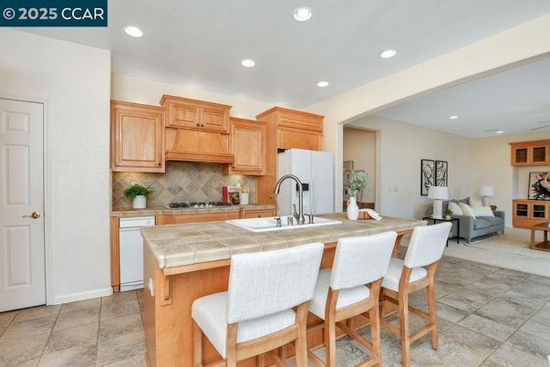Interior, Kitchen, Recessed Lighting, Tile Countertops