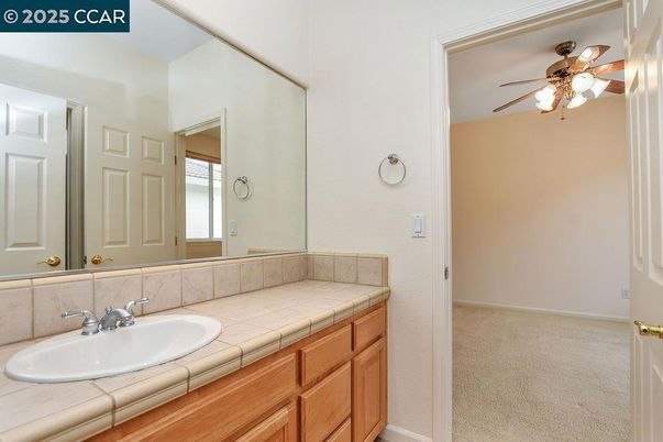 Bathroom, Dual Sink Vanities, Interior, Tile Countertops
