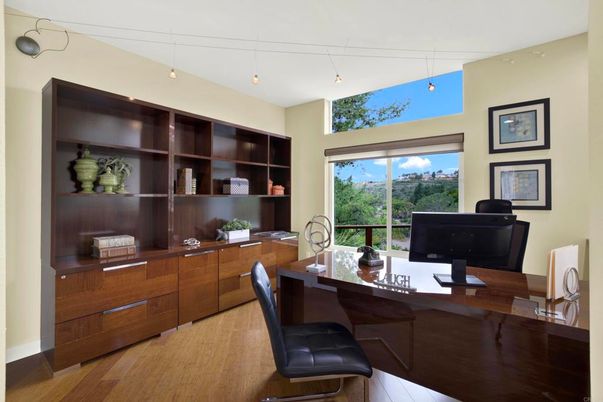 Home Office, Interior, Wood Texture Flooring