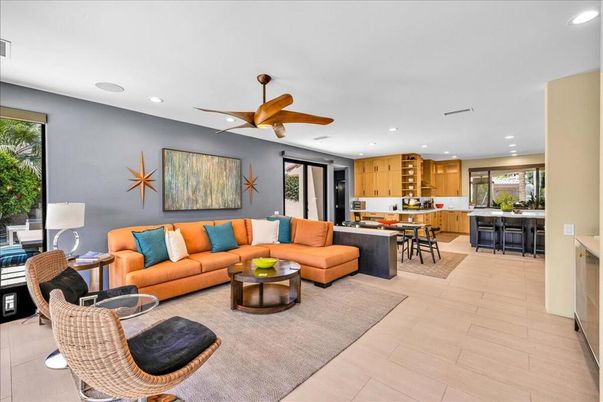 Dining room, Interior, Kitchen, Living room, Recessed Lighting