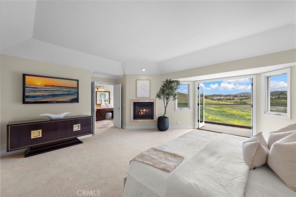 Bedroom, Fireplace, Interior, Recessed Lighting