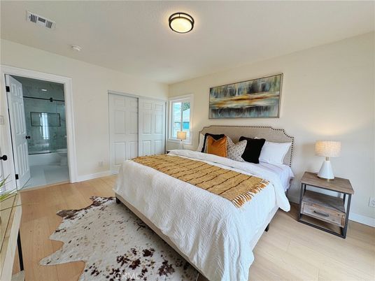 Bedroom, Interior, Wood Texture Flooring