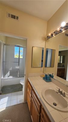 Bathroom, Dual Sink Vanities, Glass Shower, Interior, Tile Countertops