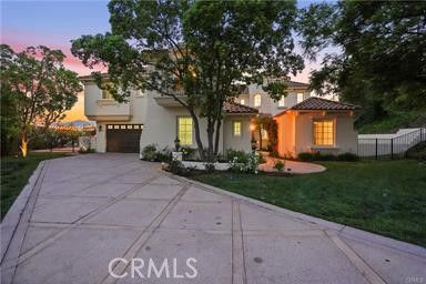 Attached, Backyard, Exterior, Facade, Mediterranean