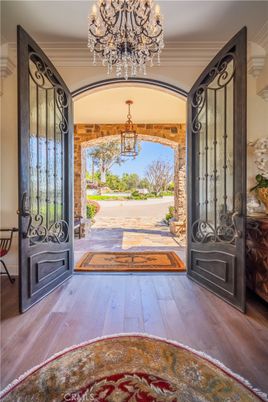 Chandelier, Interior, Wood Texture Flooring