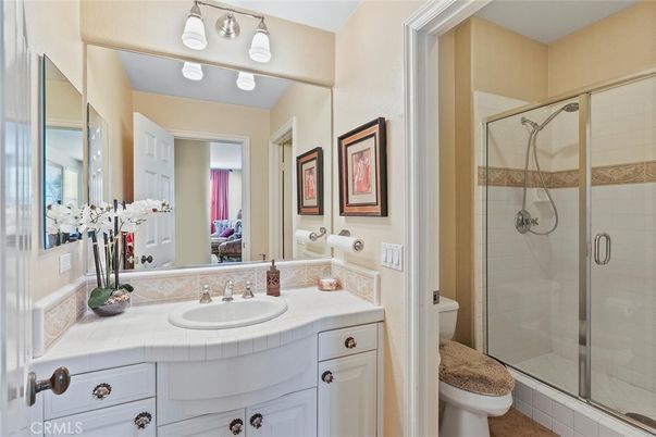 Bathroom, Glass Shower, Interior, Tile Countertops