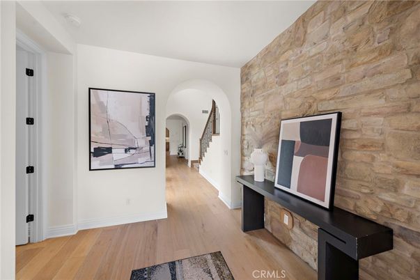 Interior, Stone Walls, Wood Texture Flooring