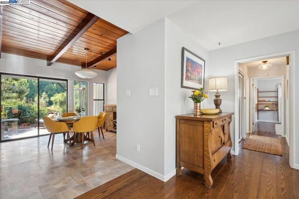 Dining room, Interior, Wooden Beams, Wooden Ceilings, Wood Texture Flooring