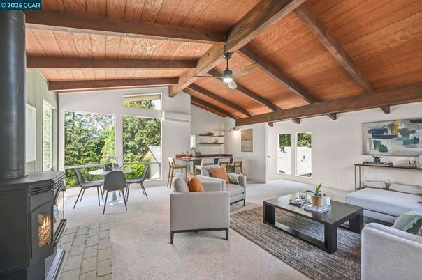 Dining room, Fireplace, Interior, Living room, Wooden Beams, Wooden Ceilings