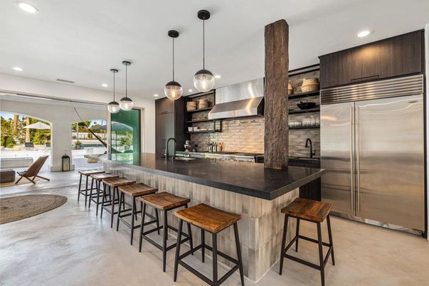 Interior, Kitchen, Pendant Lights, Recessed Lighting, Stainless Steel Appliances