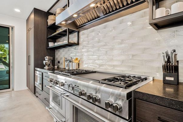 Interior, Kitchen, Recessed Lighting, Stainless Steel Appliances