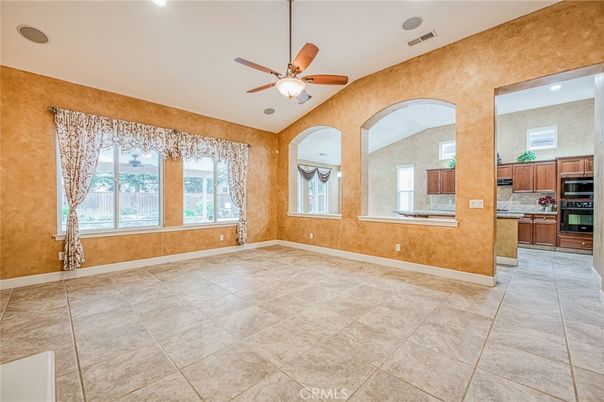 Empty room, Interior, Kitchen, Recessed Lighting