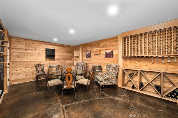 Interior, Recessed Lighting, Wine Storage, Wooden Walls