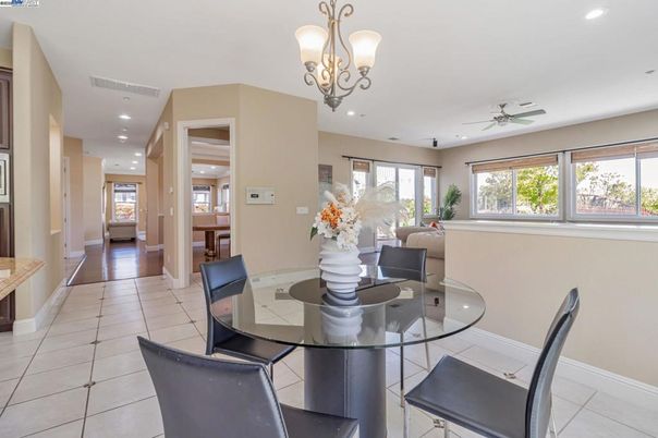 Chandelier, Dining room, Interior, Recessed Lighting