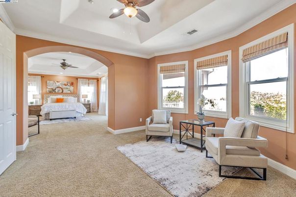 Bedroom, Interior, Recessed Lighting