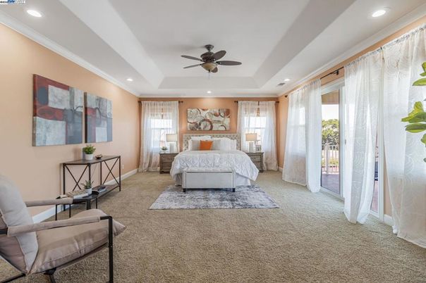 Bedroom, Interior, Recessed Lighting