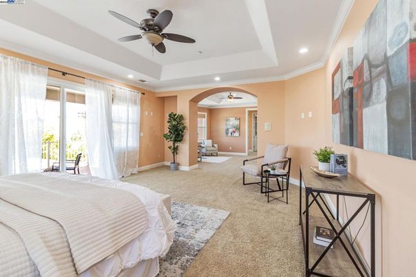 Bedroom, Interior, Recessed Lighting