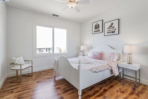 Bedroom, Interior, Wood Texture Flooring