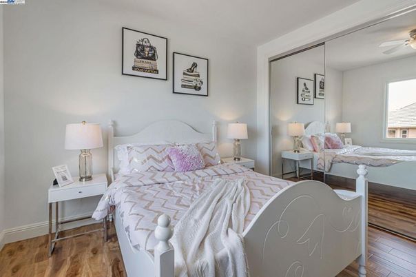 Bedroom, Interior, Wood Texture Flooring