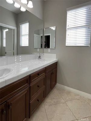 Bathroom, Dual Sink Vanities, Interior, Tile Countertops