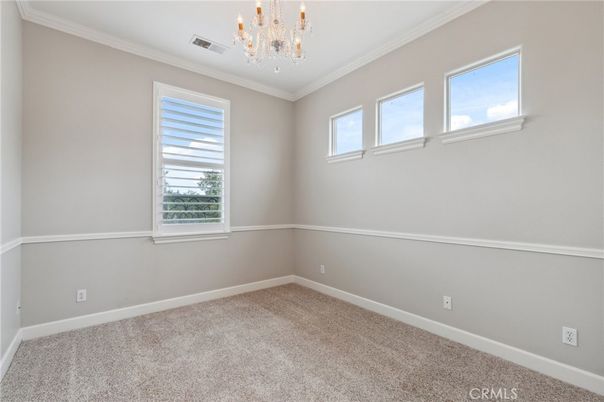 Chandelier, Empty room, Interior