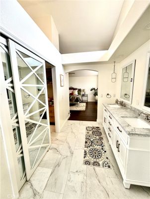 Bathroom, Dual Sink Vanities, Interior, Marble
