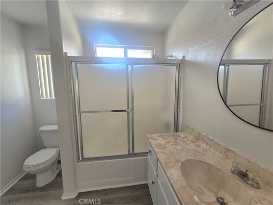 Bathroom, Glass Shower, Interior, Wood Texture Flooring