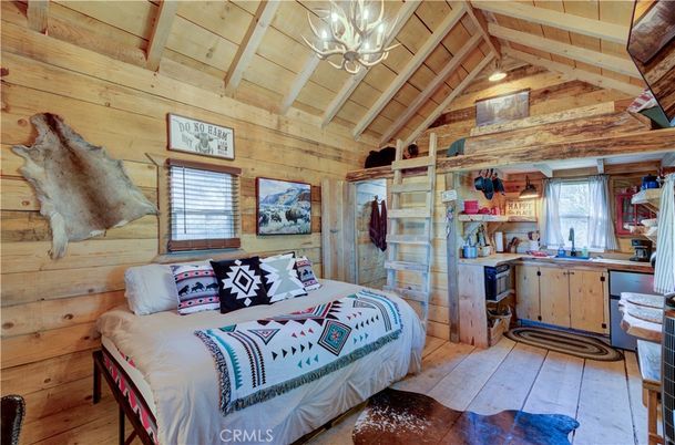 Bedroom, Interior, Wooden Beams, Wooden Ceilings, Wooden Walls