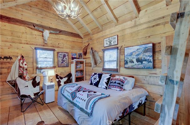 Bedroom, Interior, Wooden Ceilings, Wooden Walls