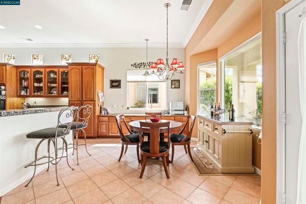 Chandelier, Dining room, Interior, Recessed Lighting