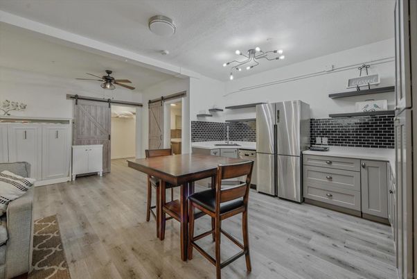 Dining room, Interior, Kitchen, Wood Texture Flooring