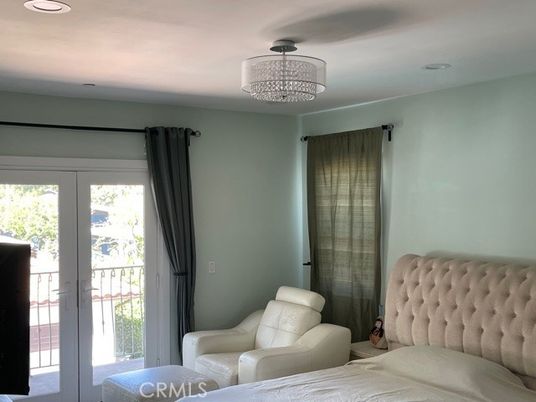 Bedroom, Chandelier, Interior, Recessed Lighting