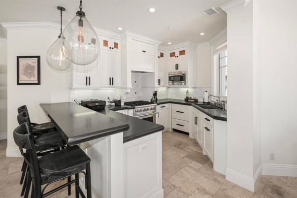 Interior, Kitchen, Pendant Lights, Recessed Lighting, Stainless Steel Appliances