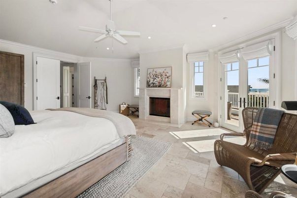 Bedroom, Fireplace, Interior, Recessed Lighting