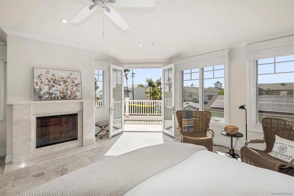 Bedroom, Fireplace, Interior, Recessed Lighting
