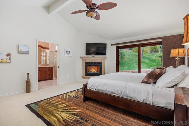 Bedroom, Fireplace, Interior
