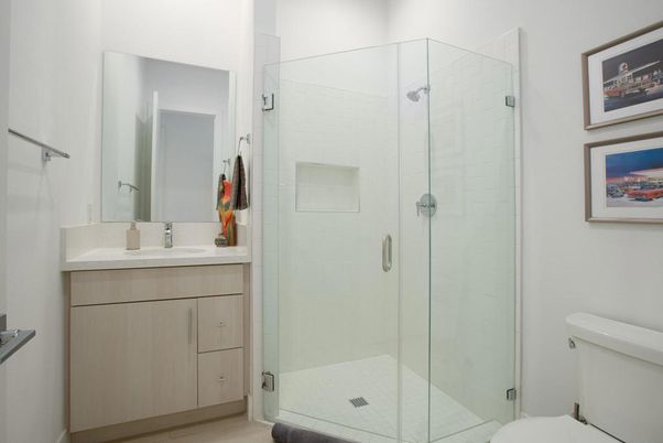 Bathroom, Glass Shower, Interior